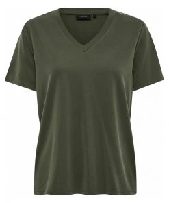 PEPPERCORN Femme PHILINA T Shirt Basique Duffel Bag Green -Promos PEPPERCORN Magasin 7c399a49c5d54eacb38869713c874b90