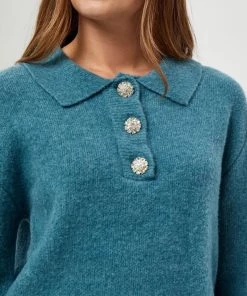 PEPPERCORN Femme Pullover Storm Blue Melange -Promos PEPPERCORN Magasin 7c7a83bb47814cddaf8cfe4863b509af