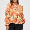 PEPPERCORN RIJA CURVE Blouse Orange Femme