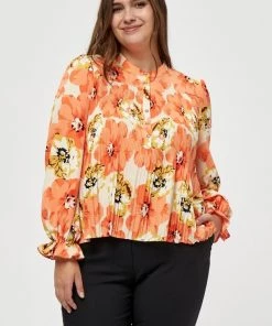 PEPPERCORN RIJA CURVE Blouse Orange Femme