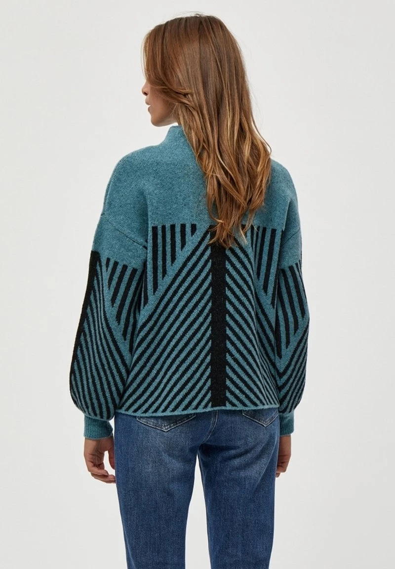 PEPPERCORN JAYDA Pullover Storm Blue Melange Femme 3 PEPPERCORN JAYDA Pullover Storm Blue Melange Femme – Image 3