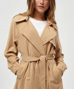 PEPPERCORN Femme DELILAH Trench Warm Sand -Promos PEPPERCORN Magasin 7e37875001644b759580a0825a14b0df