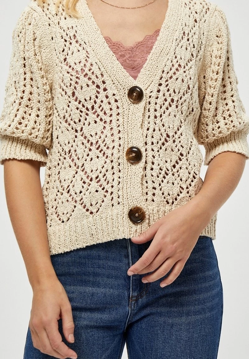 PEPPERCORN EDYN Gilet Seedpearl Cream Femme 4 PEPPERCORN EDYN Gilet Seedpearl Cream Femme – Image 4