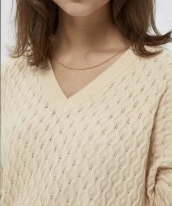 PEPPERCORN Femme ROSALIA V NECK Pullover Sandshell -Promos PEPPERCORN Magasin 8248aea8da854fa1a76e22f47bf3e4ba