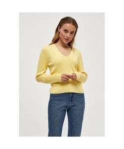 PEPPERCORN TANA Pullover Pale Yellow Femme