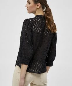 PEPPERCORN Femme NINNA Blouse Black -Promos PEPPERCORN Magasin 83ed875362ab46148c70b039f49c09ec