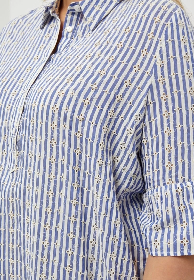 PEPPERCORN RAMISA Robe Chemise Mid Blue Femme 4 PEPPERCORN RAMISA Robe Chemise Mid Blue Femme – Image 4