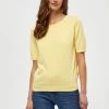 PEPPERCORN SHORT SLEEVE T Shirt Basique Pale Yellow Femme