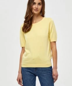 PEPPERCORN SHORT SLEEVE T Shirt Basique Pale Yellow Femme