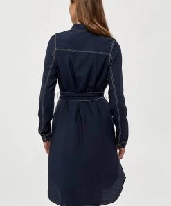 PEPPERCORN Robe Chemise Navy Femme -Promos PEPPERCORN Magasin 8701a0ef5573476899e078e2dfa7a7fc