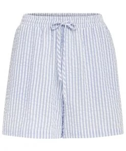 PEPPERCORN Femme ELAINE Short Skyway Blue Striped -Promos PEPPERCORN Magasin 87c9a967acf2446ba3c881d0fae7b0c7