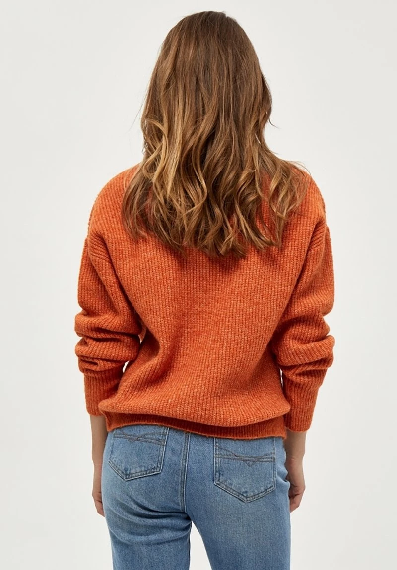 PEPPERCORN Pullover Apricot Orange Melange Femme 3 PEPPERCORN Pullover Apricot Orange Melange Femme – Image 3