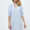 PEPPERCORN Femme ELAINE Robe De Jour Skyway Blue Striped