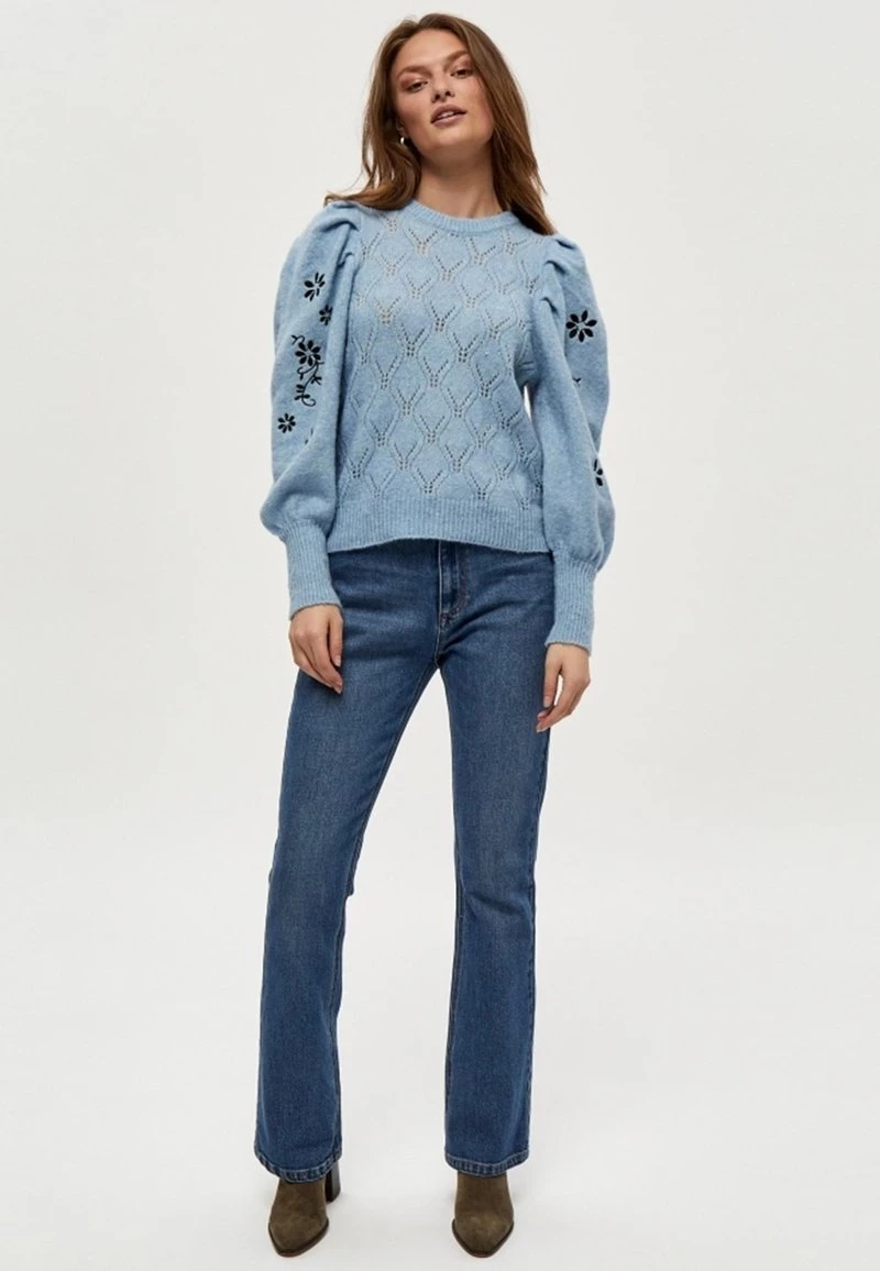 PEPPERCORN PENELOPE Pullover Dusk Blue Melange Femme 2 PEPPERCORN PENELOPE Pullover Dusk Blue Melange Femme – Image 2