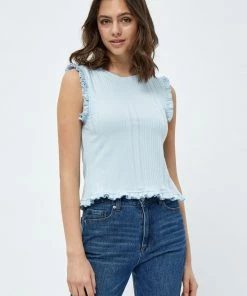 PEPPERCORN Femme DARLEEN TEE Débardeur Skyway Blue