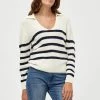 PEPPERCORN DALIA Pullover Cloud Dancer Femme