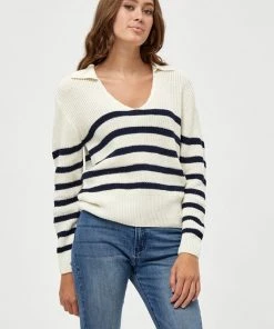PEPPERCORN DALIA Pullover Cloud Dancer Femme
