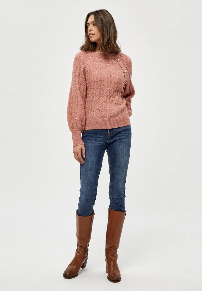 PEPPERCORN PENELOPE Pullover Ash Rose Melange Femme 2 PEPPERCORN PENELOPE Pullover Ash Rose Melange Femme – Image 2