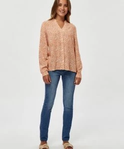 PEPPERCORN Femme DARIA JENNI Blouse Melon Peach Print -Promos PEPPERCORN Magasin 8e038a17c42645c7892507667771d313