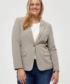 PEPPERCORN DIANA Blazer Crokery Beige Femme