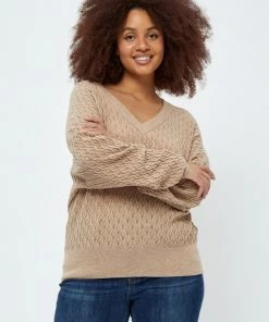 PEPPERCORN Femme ROSALIA Pullover Warm Sand Melange