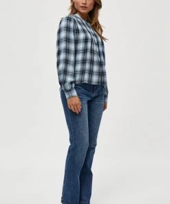 PEPPERCORN Femme JEMINA Blouse Faded Denim Ch -Promos PEPPERCORN Magasin 8faa11c1a9814c64b7d421ce303c01f1