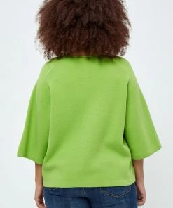 PEPPERCORN Femme ROSALIA 3 4 SLEEVE CURVE Pullover Opaline Gree -Promos PEPPERCORN Magasin 904875ea2c98471183021e16d21402b9