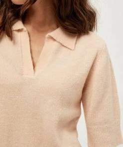 PEPPERCORN SHORT SLEEVE Polo Rose Blossom Pink Melange Femme -Promos PEPPERCORN Magasin 90e9d10d72e6404d954d914a82a865c7