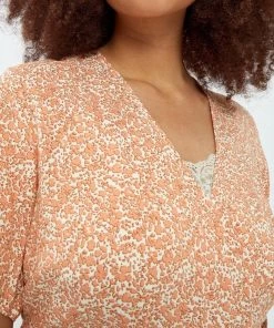 PEPPERCORN Femme DARIA Robe De Jour Melon Peach Print -Promos PEPPERCORN Magasin 924c196dfbd84ac8bc2126cab61ea22e