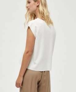 PEPPERCORN ELSA T Shirt Basique Almond Milk Femme -Promos PEPPERCORN Magasin 949097ca15ca4206890e03851280a95d