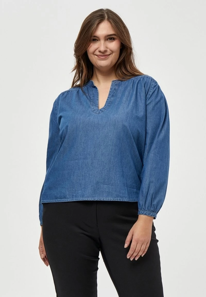 PEPPERCORN CIA Blouse Mid Blue Denim Femme 1 PEPPERCORN CIA Blouse Mid Blue Denim Femme