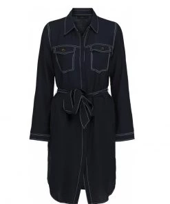 PEPPERCORN Robe Chemise Navy Femme -Promos PEPPERCORN Magasin 97dd5276648e489a891e96e9295ab3bf