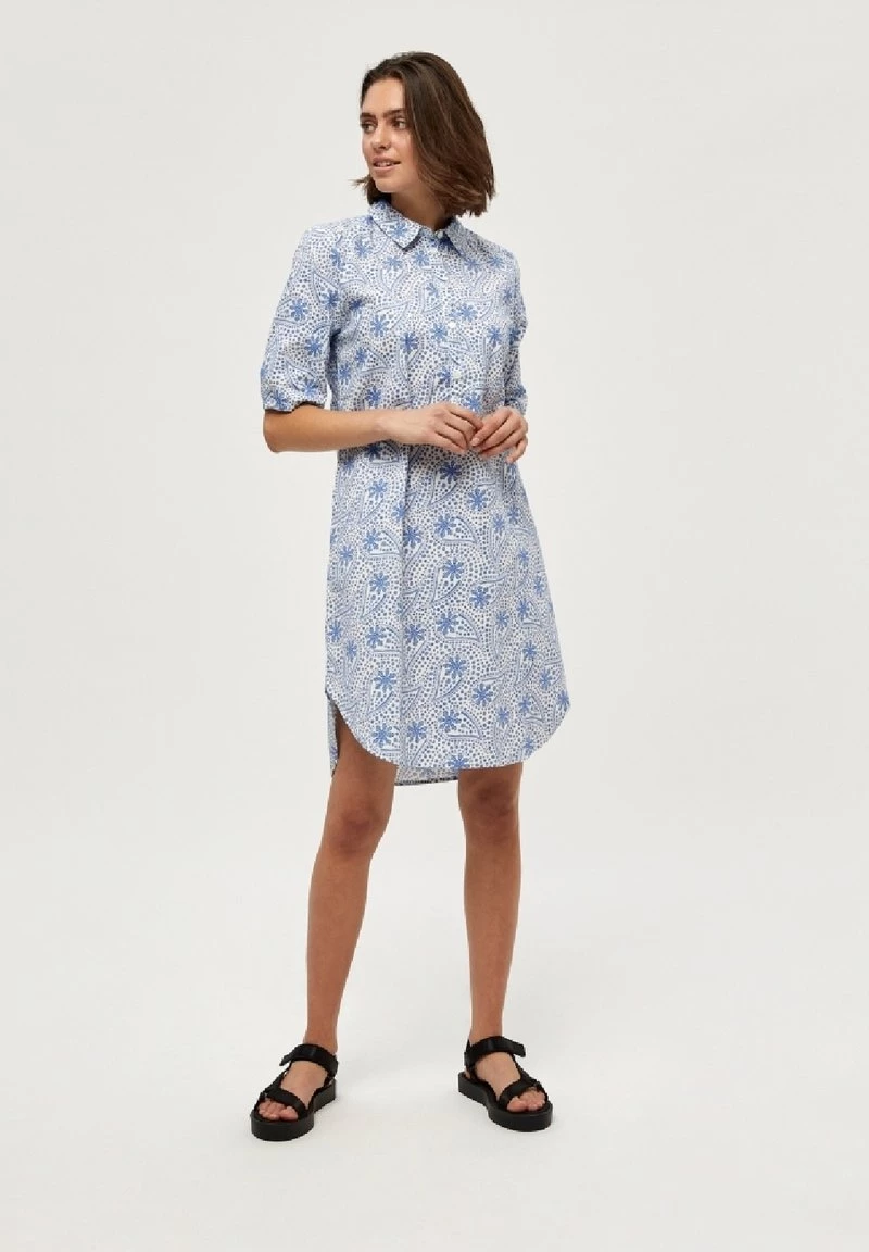 PEPPERCORN ELIN RAMIS Robe Chemise Nebulas Blue Pr Femme 2 PEPPERCORN ELIN RAMIS Robe Chemise Nebulas Blue Pr Femme – Image 2