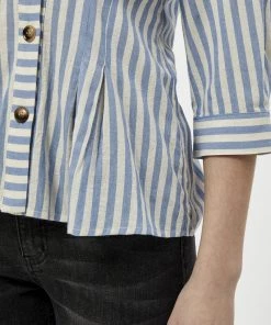 PEPPERCORN Femme MINA Blouse Cashmere Blue St -Promos PEPPERCORN Magasin 996d2907c9f04e5a8b6f74b009165ae0