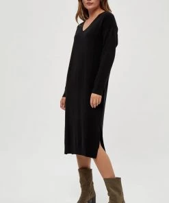 PEPPERCORN Robe Pull Black Femme