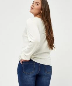 PEPPERCORN Femme TANA PUFF LONGSLEEVE CURVE Pullover Cloud Dancer -Promos PEPPERCORN Magasin 9ba6c166096b484dad6224a445329b51