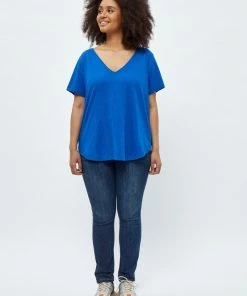 PEPPERCORN Femme ESTEL T Shirt Basique Nebulas Blue
