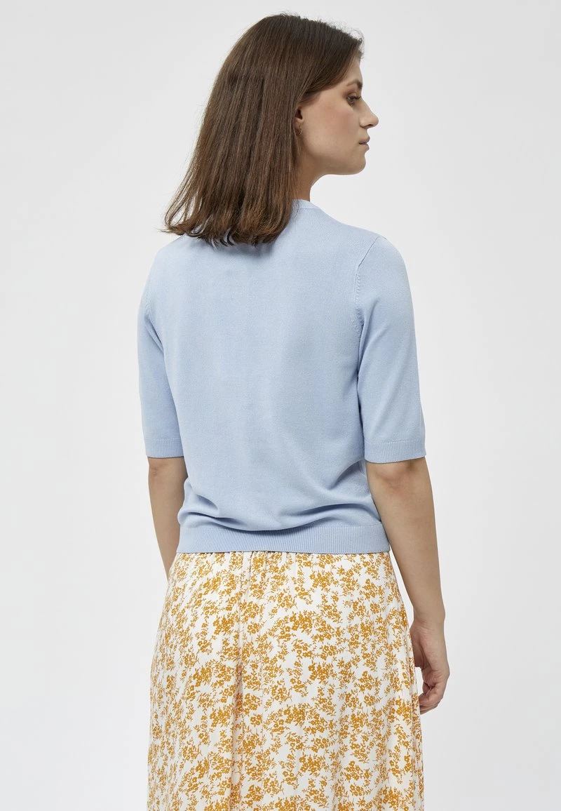 PEPPERCORN TANA Gilet Cashmere Blue Femme 3 PEPPERCORN TANA Gilet Cashmere Blue Femme – Image 3