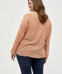 PEPPERCORN DARIA Blouse Melon Peach Print Femme -Promos PEPPERCORN Magasin 9dbb07c7ad8c45dc901f6cdf3d59bfb1
