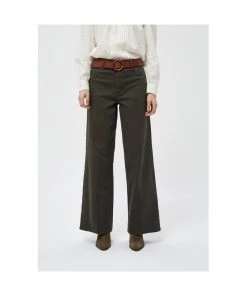 PEPPERCORN Pantalon Classique Duffel Bag Green Femme