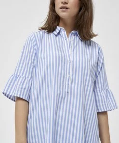 PEPPERCORN Femme RAMIS Robe Chemise White St -Promos PEPPERCORN Magasin 9ebb4f2086b9435896a192619be7ea03