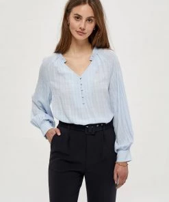 PEPPERCORN Femme LUCKY Blouse Blue Fog
