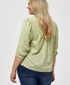 PEPPERCORN Femme DORA Chemisier Opaline Green -Promos PEPPERCORN Magasin 9efb860bdcde4a37ab898482ac019480