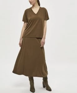 PEPPERCORN Femme PHILINA T Shirt Basique Crocodile Green -Promos PEPPERCORN Magasin 9f1dc6445a494741903b8124647e4937