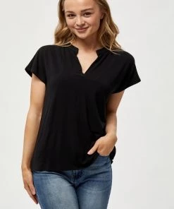 PEPPERCORN ROSALINDA T Shirt Basique Black Femme