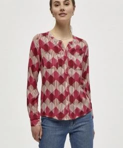 PEPPERCORN Blouse Maroon Red Femme