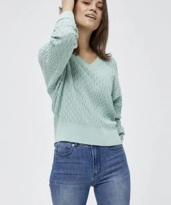 PEPPERCORN ROSALIA V NECK Pullover Harbor Gray Femme