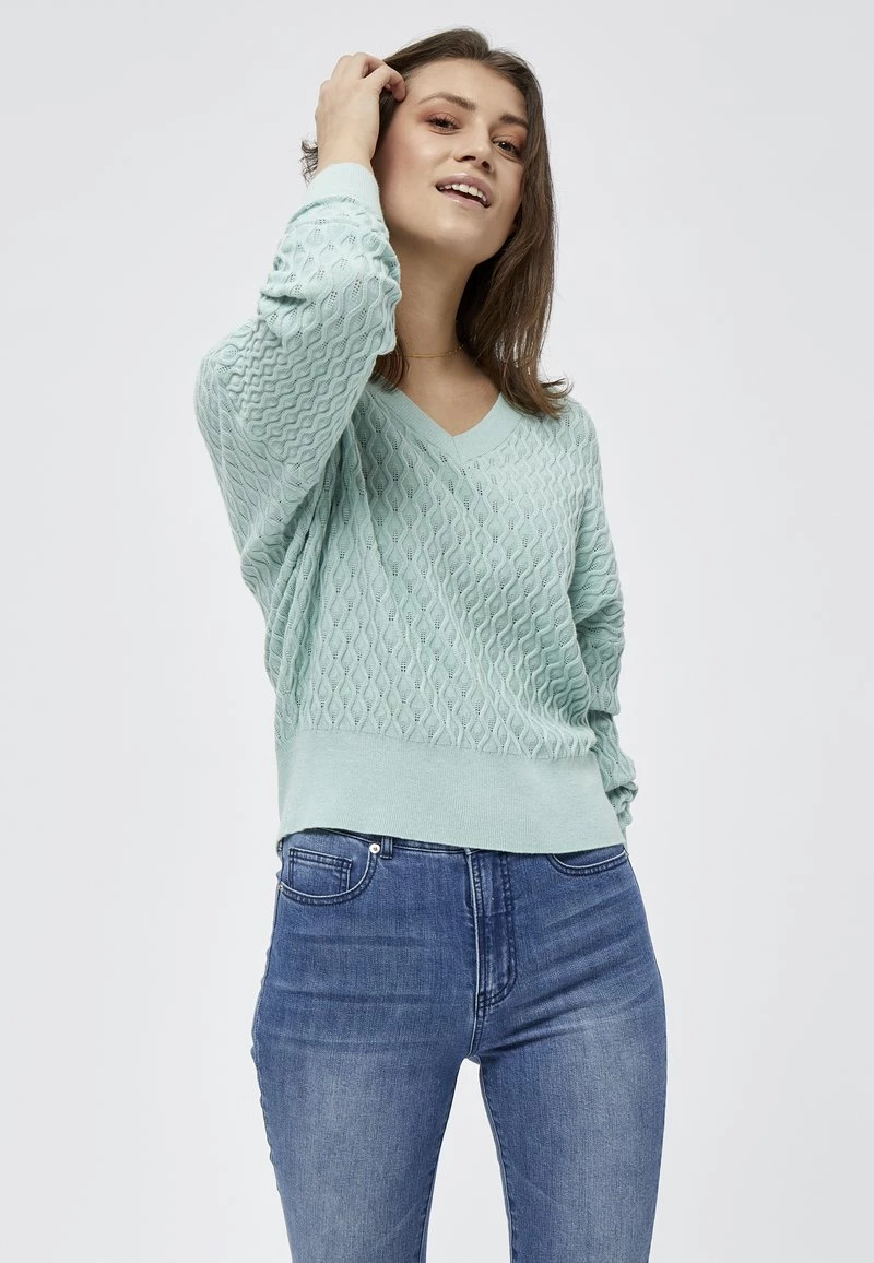 PEPPERCORN ROSALIA V NECK Pullover Harbor Gray Femme 1 PEPPERCORN ROSALIA V NECK Pullover Harbor Gray Femme