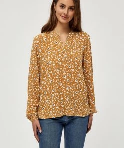 PEPPERCORN Femme LEAH Blouse Spruce Yellow Pr