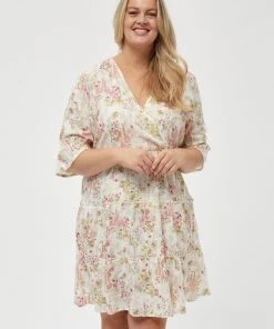 PEPPERCORN ENYA Robe De Jour Cloud Dancer Pr Femme
